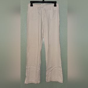 Tan pants with pockets and tie front - Used